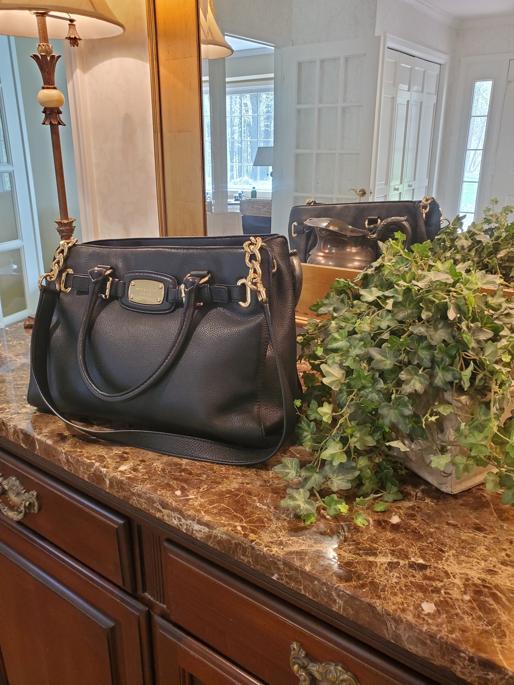 Michael Kors Large Hamilton East West Tote w/Gold Hardware
